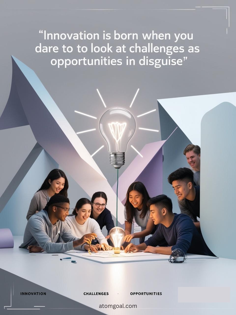 'Innovation is born when you dare to to look at challenges as opportunities in disguise.